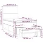 Box spring bed with pink velvet mattress 80x200 cm by vidaXL, Beds and slatted bases - Ref: Foro24-3137694, Price: 339,57 €, ...