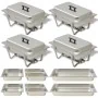 Set Lebensmittelwärmer für Buffet 4 Teile Edelstahl von vidaXL, Wilderer - Ref: Foro24-50530, Preis: 238,64 €, Rabatt: %