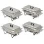 Set Lebensmittelwärmer für Buffet 4 Teile Edelstahl von vidaXL, Wilderer - Ref: Foro24-50530, Preis: 238,64 €, Rabatt: %
