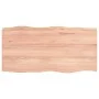 Treated wood table board with natural brown edge, 80x40x(2-6) cm. by vidaXL, Table tops - Ref: Foro24-363940, Price: 45,74 €,...