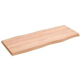 Treated wood table top with natural brown edge 100x40x(2-4)cm by vidaXL, Table tops - Ref: Foro24-363948, Price: 42,37 €, Dis...
