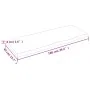 Treated wood table top with natural brown edge 100x40x(2-4)cm by vidaXL, Table tops - Ref: Foro24-363948, Price: 42,37 €, Dis...