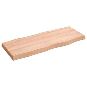 Treated wood table top with natural brown edge 100x40x(2-6)cm by vidaXL, Table tops - Ref: Foro24-363949, Price: 51,95 €, Dis...