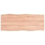 Tischplatte aus behandeltem Holz mit naturbrauner Kante, 100 x 40 x (2–6) cm von vidaXL, Tischplatten - Ref: Foro24-363949, P...