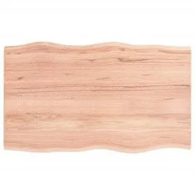 Treated oak wood table top with natural edge 100x60x2 cm by vidaXL, Table tops - Ref: Foro24-363953, Price: 47,84 €, Discount: %