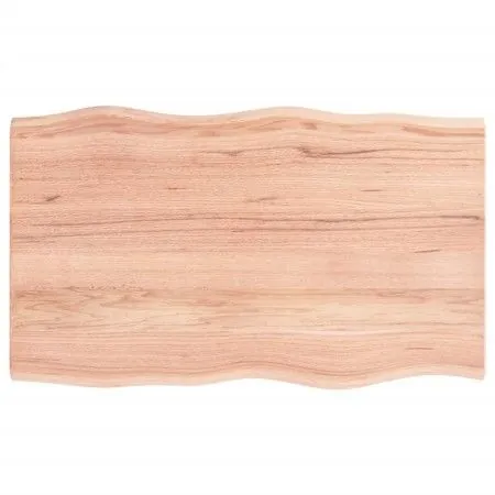 Treated oak wood table top with natural edge 100x60x2 cm by vidaXL, Table tops - Ref: Foro24-363953, Price: 47,84 €, Discount: %