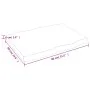 Treated wood table top with natural brown edge 80x60x(2-6) cm by vidaXL, Table tops - Ref: Foro24-363946, Price: 58,78 €, Dis...