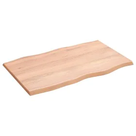 Treated oak wood table top with natural edge 80x50x2 cm by vidaXL, Table tops - Ref: Foro24-363941, Price: 54,92 €, Discount: %