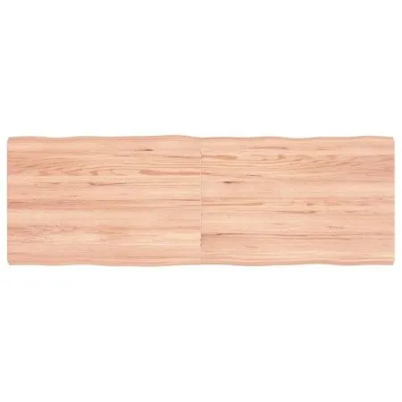Treated wood table board with natural brown edge, 120x40x(2-4)cm. by vidaXL, Table tops - Ref: Foro24-363956, Price: 35,54 €,...