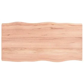 Treated wood table top with natural brown edge 100x50x(2-4)cm by vidaXL, Table tops - Ref: Foro24-363951, Price: 51,95 €, Dis...