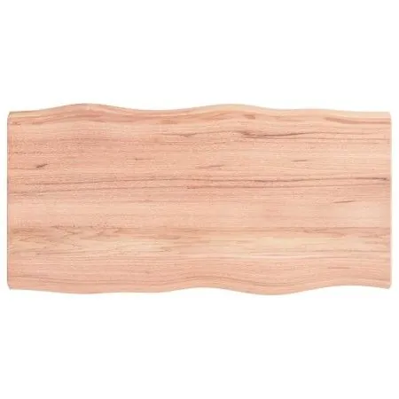 Treated wood table top with natural brown edge 100x50x(2-4)cm by vidaXL, Table tops - Ref: Foro24-363951, Price: 51,95 €, Dis...