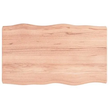 Treated wood table top with natural brown edge 100x60x(2-6)cm by vidaXL, Table tops - Ref: Foro24-363955, Price: 74,68 €, Dis...