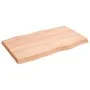 Treated wood table top with natural brown edge 100x60x(2-6)cm by vidaXL, Table tops - Ref: Foro24-363955, Price: 74,68 €, Dis...