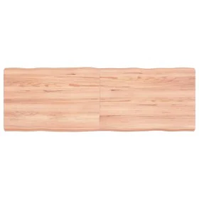 Treated oak wood table top with natural edge 120x40x6 cm by vidaXL, Table tops - Ref: Foro24-363957, Price: 42,37 €, Discount: %