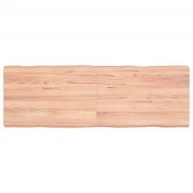 Treated wood table top with natural brown edge 120x40x(2-6)cm by vidaXL, Table tops - Ref: Foro24-363957, Price: 42,37 €, Dis...