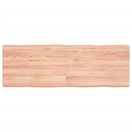 Treated wood table top with natural brown edge 120x40x(2-6)cm by vidaXL, Table tops - Ref: Foro24-363957, Price: 42,37 €, Dis...