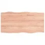 Treated wood table top with natural brown edge 100x50x(2-6)cm by vidaXL, Table tops - Ref: Foro24-363952, Price: 42,37 €, Dis...
