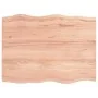 Treated wood table top with natural brown edge 80x60x(2-4) cm by vidaXL, Table tops - Ref: Foro24-363945, Price: 49,21 €, Dis...