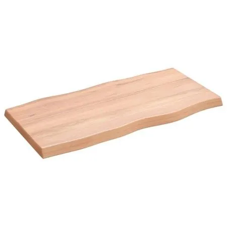 Treated wood table top with natural brown edge 80x40x(2-4) cm by vidaXL, Table tops - Ref: Foro24-363939, Price: 45,06 €, Dis...
