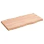 Treated wood table top with natural brown edge 80x40x(2-4) cm by vidaXL, Table tops - Ref: Foro24-363939, Price: 45,06 €, Dis...