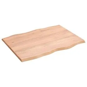 Treated oak wood table top with natural edge 80x60x2 cm by vidaXL, Table tops - Ref: Foro24-363944, Price: 48,07 €, Discount: %