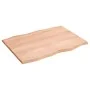 Treated oak wood table top with natural edge 80x60x2 cm by vidaXL, Table tops - Ref: Foro24-363944, Price: 48,07 €, Discount: %