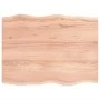 Treated oak wood table top with natural edge 80x60x2 cm by vidaXL, Table tops - Ref: Foro24-363944, Price: 48,07 €, Discount: %