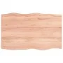 Treated wood table top with natural brown edge 80x50x(2-6) cm by vidaXL, Table tops - Ref: Foro24-363943, Price: 51,95 €, Dis...