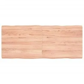 Tischplatte aus behandeltem Holz mit naturbrauner Kante, 120 x 50 x (2–6) cm von vidaXL, Tischplatten - Ref: Foro24-363959, P...