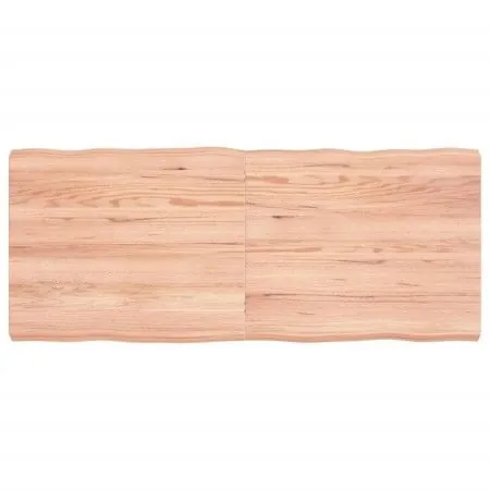 Treated wood table top with natural brown edge 120x50x(2-6)cm by vidaXL, Table tops - Ref: Foro24-363959, Price: 49,21 €, Dis...