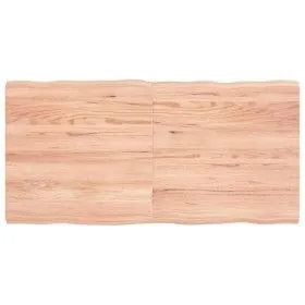 Tablero mesa madera tratada borde natural marrón 120x60x(2-4)cm de vidaXL, Tableros para mesas - Ref: Foro24-363960, Precio: ...