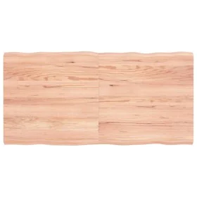 Treated wood table top with natural brown edge 120x60x(2-4)cm by vidaXL, Table tops - Ref: Foro24-363960, Price: 47,84 €, Dis...