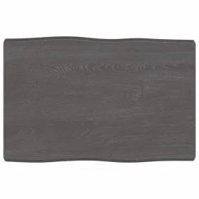 Tablero mesa madera tratada borde vivo marrón 60x40x(2-4) cm de vidaXL, Tableros para mesas - Ref: Foro24-363996, Precio: 34,...