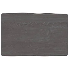Treated wood table board with live edge, brown, 60x40x(2-4) cm. by vidaXL, Table tops - Ref: Foro24-363996, Price: 34,38 €, D...