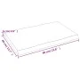 Treated wood table board with live edge, brown, 60x40x(2-4) cm. by vidaXL, Table tops - Ref: Foro24-363996, Price: 34,38 €, D...