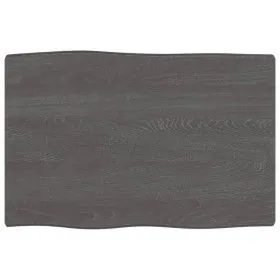 Tablero mesa madera tratada borde vivo marrón 60x40x(2-6) cm de vidaXL, Tableros para mesas - Ref: Foro24-363997, Precio: 35,...