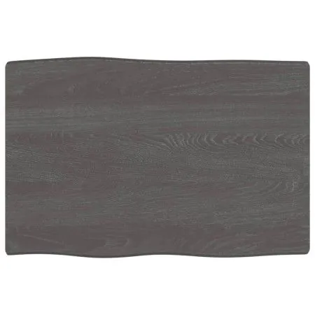 Treated wood table top brown live edge 60x40x(2-6) cm by vidaXL, Table tops - Ref: Foro24-363997, Price: 35,54 €, Discount: %