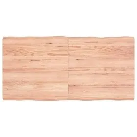 Behandelte Holztischplatte mit natürlichem braunem Rand 120x60x(2-6)cm von vidaXL, Tischplatten - Ref: Foro24-363961, Preis: ...