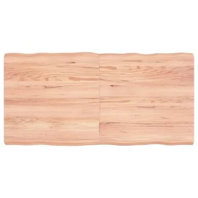 Treated wood table top with natural brown edge, 120x60x(2-6)cm. by vidaXL, Table tops - Ref: Foro24-363961, Price: 58,78 €, D...