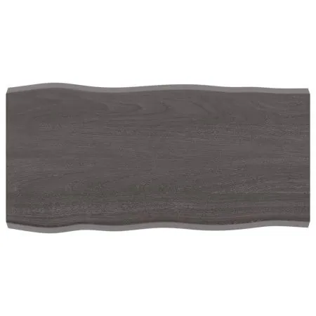 Tablero mesa madera tratada borde vivo marrón 80x40x(2-4) cm de vidaXL, Tableros para mesas - Ref: Foro24-364005, Precio: 36,...
