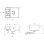 Double bowl kitchen sink with overflow in gray granite by vidaXL, Sinks - Ref: Foro24-147086, Price: 110,63 €, Discount: %