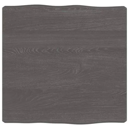 Behandeltes Holzbrett mit lebendigem Rand in Braun 40x40x(2-6) cm von vidaXL, Tischplatten - Ref: Foro24-363994, Preis: 30,36...