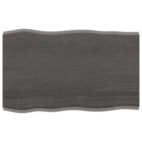 Tablero mesa madera tratada borde vivo marrón 80x50x(2-4) cm de vidaXL, Tableros para mesas - Ref: Foro24-364008, Precio: 42,...