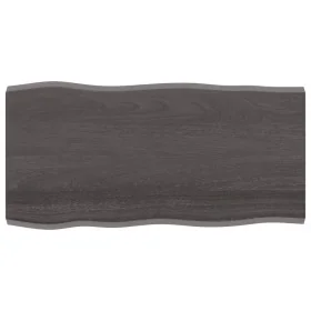 Tablero mesa madera tratada borde vivo marrón 100x50x(2-4) cm de vidaXL, Tableros para mesas - Ref: Foro24-364017, Precio: 51...