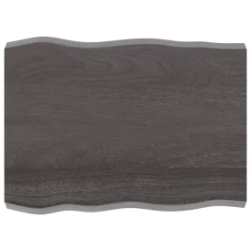Treated wood table top brown live edge 80x60x(2-6) cm by vidaXL, Table tops - Ref: Foro24-364012, Price: 58,78 €, Discount: %