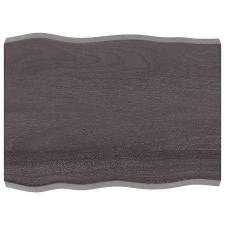 Treated wood table top brown live edge 80x60x(2-6) cm by vidaXL, Table tops - Ref: Foro24-364012, Price: 58,78 €, Discount: %
