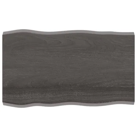 Behandelter Holztisch mit lebendigem braunem Rand 100x60x(2-4) cm von vidaXL, Tischplatten - Ref: Foro24-364020, Preis: 60,15...