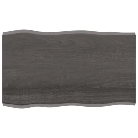 Treated oak wood table top brown live edge 100x60x2 cm by vidaXL, Table tops - Ref: Foro24-364019, Price: 49,21 €, Discount: %