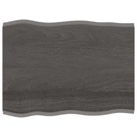 Treated oak wood table top brown live edge 80x60x2 cm by vidaXL, Table tops - Ref: Foro24-364010, Price: 39,64 €, Discount: %
