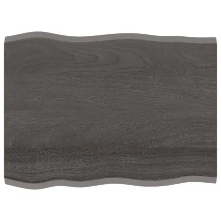 Tablero mesa madera tratada roble borde vivo marrón 80x60x2 cm de vidaXL, Tableros para mesas - Ref: Foro24-364010, Precio: 3...